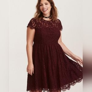 Lace Floral Mini Dress TORRID